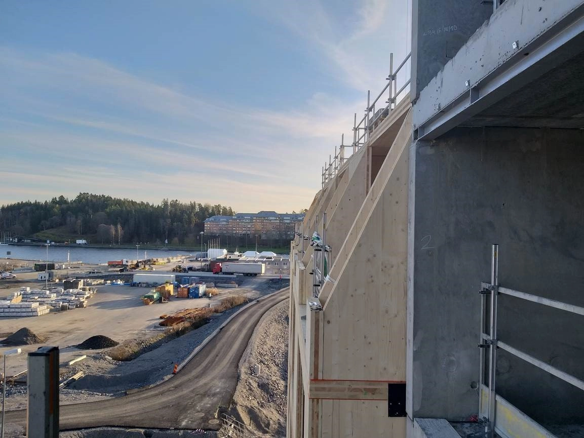 Byggplatsbesök Gråalen Norrtälje hamn